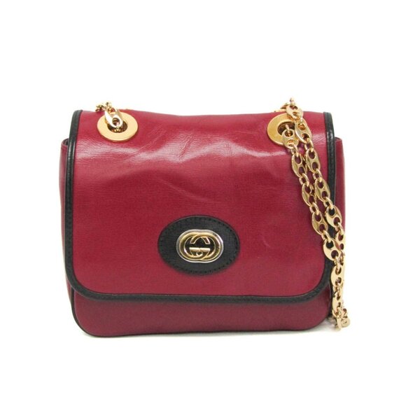 GUCCI Black Leather Shoulder Bag - Picture 1 of 13